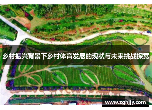乡村振兴背景下乡村体育发展的现状与未来挑战探索